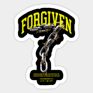 Forgiven Sticker